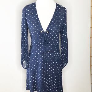 AE Polka Dot Knot Front Dress Size Medium